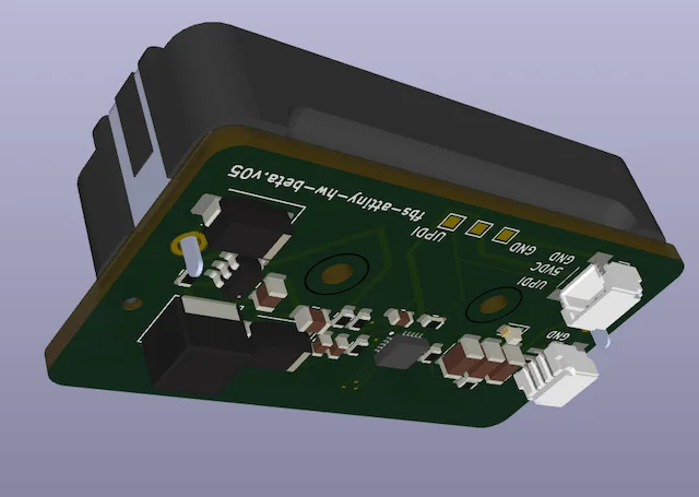 Final controller render, early light strip prototype, and manufacturing progress